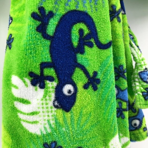 ST. EVE SWIM Toddler Boy Lizard Hooded Beach Bath Robe Coverup - Picture 6 of 9